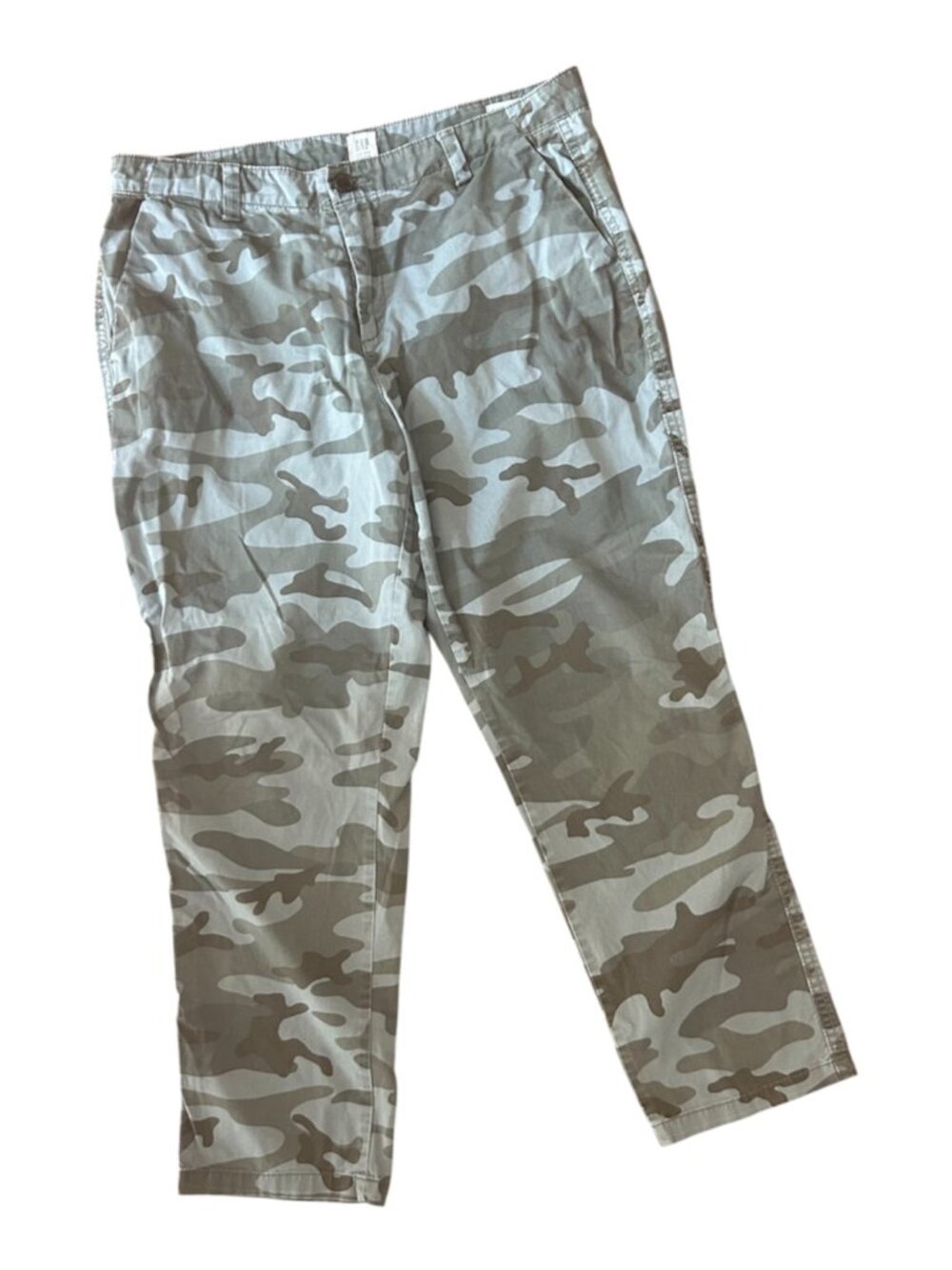 Gap Women's Girlfriend Chino Pants Green Camo Utility Casual Pants Size 8